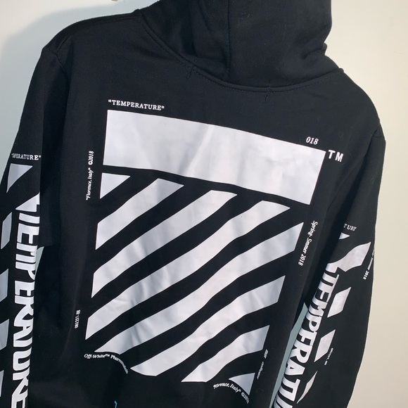 Off White Temperature Hoodie Medium - Picture 4 of 4